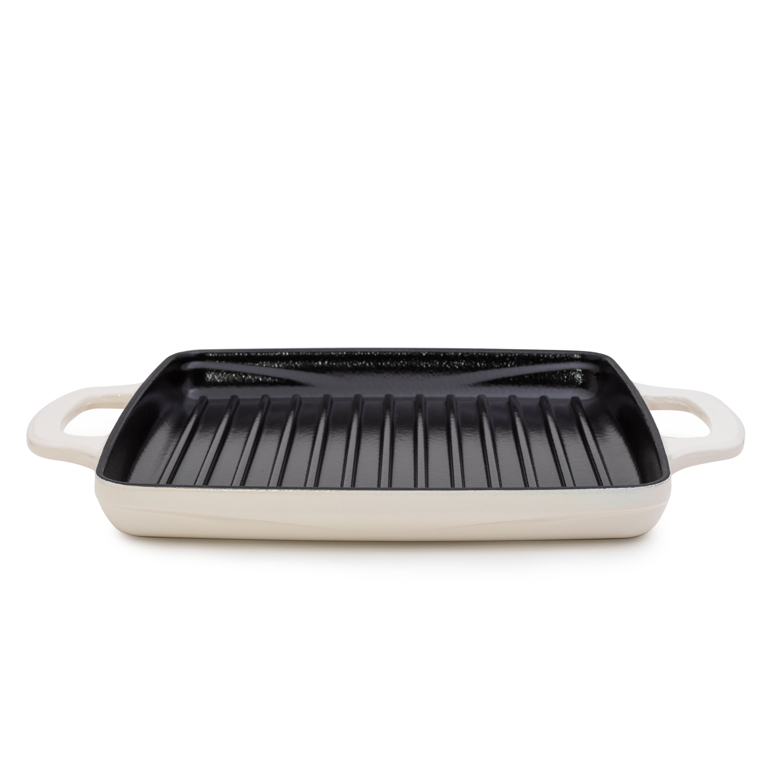 Lodge USA Enamel 11 Inch Grill Pan, White