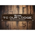 thumbnail image 1 of Lodge Welcome Novelty Decor, Metal Wall Sign - 4x18 Inches, 1 of 4