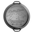 thumbnail image 1 of Lodge Yellowstone 17 Inch Seasoned Cast Iron Bull Dual Handle Skillet, 1 of 6