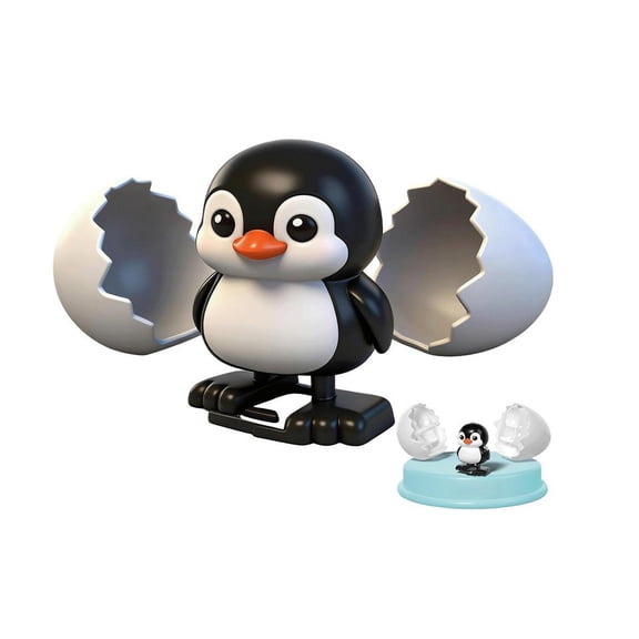 Lodgix 2026 Upgraded Wind Up Surprise Eggs, Animal Hatching Surprise Egg Toy, Easter’s Latest Gift, Boom Easter Eggs That Pop Open to Walking Dinosaurs, Penguin, Duck, Capybara (Penguin)