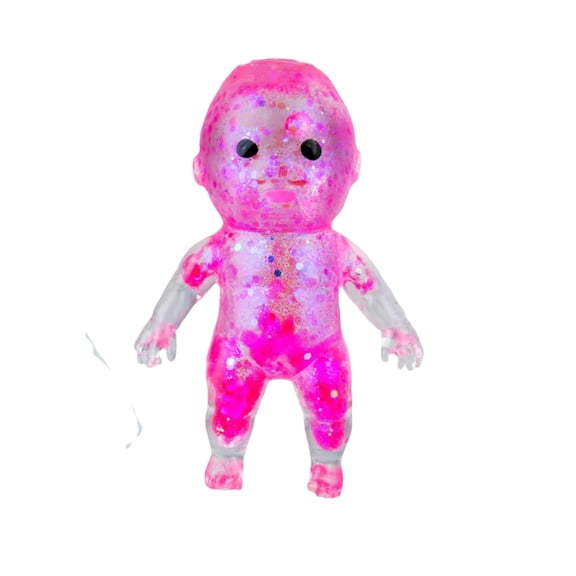 Lodgix Fidget Toys Squishy Fidget Toys Glitter Ultra Squishy Moldable Slow Rise Sensory Squeeze Stress Balls Stress Relief Toys (Pink)