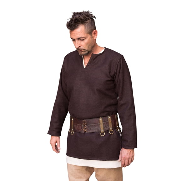 Lodin Viking Tunic in Brown, size: Small by Medieval Collectibles