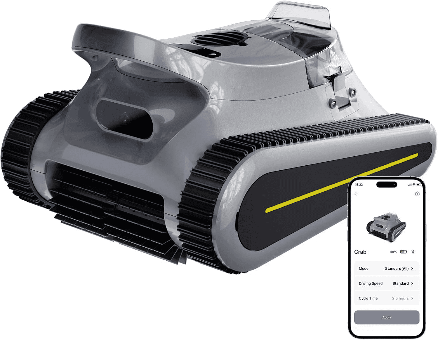 Lodoba Cordless Automatic Pool Vacuum with Long-Lasting Battery, Strong Brushless Suction & Dual-Filter Cleaning for Clear, Sparkling In-Ground or Above-Ground Pools