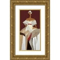 thumbnail image 1 of Loesch, Elisabeth 14x24 Gold Ornate Wood Framed with Double Matting Museum Art Print Titled - Diane, 1 of 4