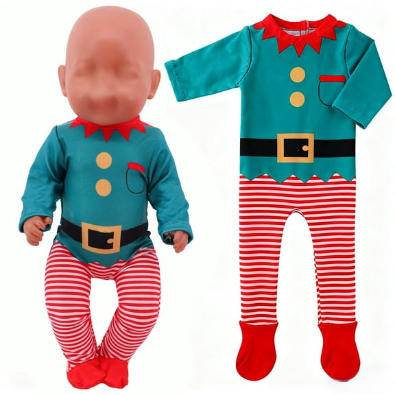 Loespoir 18 In Girls' Doll Casual Clothing Set, Baby Doll Clothes, Baby Doll Accessories , For Role Play, Pretend Dress Up, Doll Care, Playing House, Creative Storytelling(C)