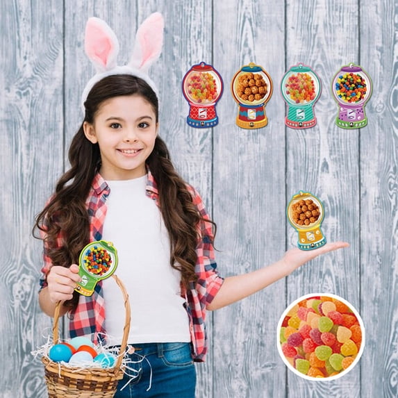 Loespoir 36PCS Bags Cute Candy With Dome Cup, Top Assorted Colorful Party Treat Bags, Goodie Bags for Kids Birthday, Carnival, Halloween, Classroom Favors(36PC)