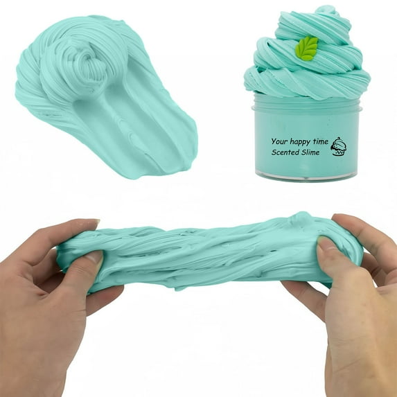 Loespoir 70ml Furry Cloud Butters Slimes Clays Toy, Stretchy Slimes for Stress Relief and Creatives Sculpting, Sludge Toy for Boys Girls, Non Settling