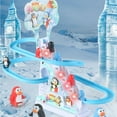 thumbnail image 1 of Loespoir Animals Climbing Stairs Toys, Electrical Assembly Track Slide, Educational Animals Climbing Stairs Toy, Piglet Penguin Slide Rollercoaster Toys, Track Slide Set, 1 of 6
