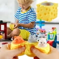 thumbnail image 1 of Loespoir Cheese Mouse Popper Toy Interactive Stress Relief Toy For Kids And Adults, Cheese Shape Popper Toy, Interactive Stress Relief Fidget, Push Pop Sensory Toy for All Ages, 1 of 9