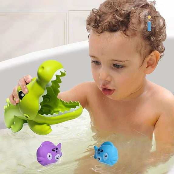 Loespoir Children's Bath Water Playing Toy, Bathtub Fish Toy Set, Summer Bath Fun Game, For Educational Play, Water Sensory Activity, Floating Toys, Creativity Development