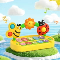 Loespoir Children's Music Piano, Early Education Puzzle Piano, Baby Electronic Keyboard Toy, For Musical Enlightenment, Sound Recognition, Sensory Play, Educational Gift