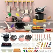 Loespoir Childrens Play Kitchen Toy Set, Pretend Play Kitchen Center, Kids Cooking Role Play Set, Educational Kitchen Toy with Multiple Play Features and Accessories
