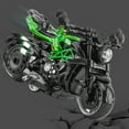 thumbnail image 1 of Loespoir Children's Toy Boy Simulation Alloy Toy Car, Model Motorcycle Toy, Die Cast Vehicle Replica, For Pretend Play, Gift for Kids, Vehicle Enthusiast, Display Model(Green), 1 of 6