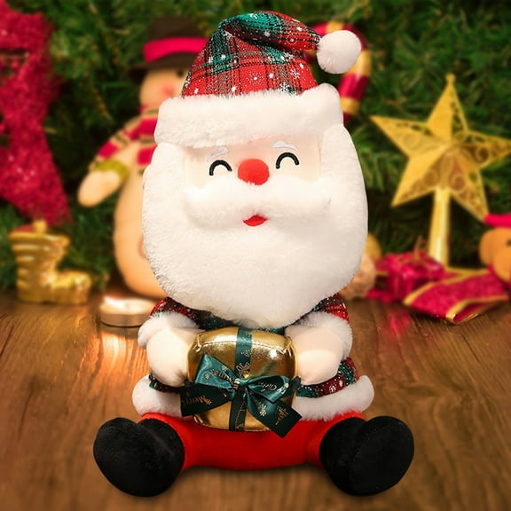 Loespoir Christmas Doll, Santa Claus Doll, Cute Toy Doll Pillow, Childrens Gifts, Holiday Decoration, Festive Play, Christmas Birthday Gift Toys for Girls Boys(A)