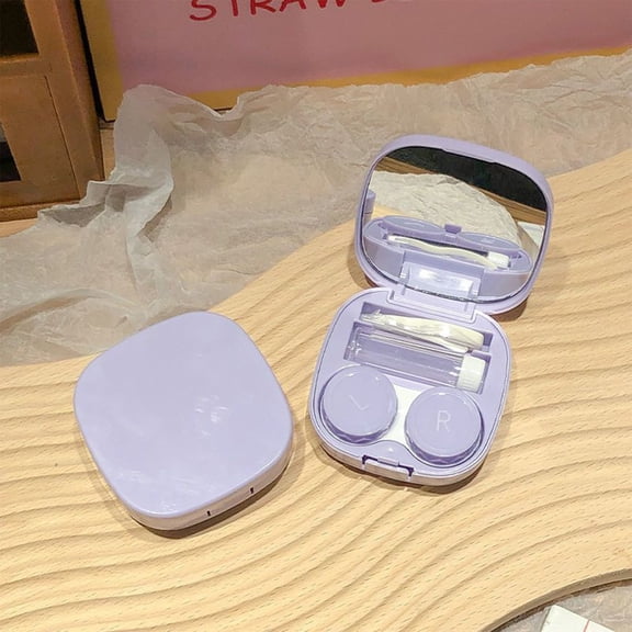 Loespoir Contacts Lens Case, Portable Travel Lens Storage Box, Compact Holders for Daily and Travel Use, Hygiene Organization