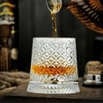 thumbnail image 1 of Loespoir Crystal Spinning Whiskey Glass, Rotating Decorative Drinking Glass, Unique Barware Glass, For Whiskey Tasting, Gift for Him, Home Bar, Conversation Piece(D), 1 of 6