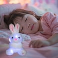 thumbnail image 1 of Loespoir Cute Glowing Rabbits Plushie, Soft Toy For Children, Sleep Comfort Companion, Night Light Feature, Kids Bedroom Decor, Cuddle Friend, Nursery Accent, Gift(White), 1 of 6