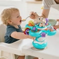 thumbnail image 1 of Loespoir Dining Chair Suction Rotation Toy, Teething Toy For Children, Educational Biting Grasp Toy For Babies, Highchair Activity, Soothing Discomfort(Blue), 1 of 6