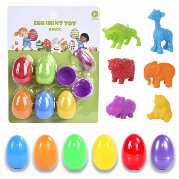 Loespoir Easter Egg Insect 12 Trick Toy, Egg Children's Handmade Craft Kit, Interactive Spring Party Toy, for Play, Gift, Easter Hunt, Educational and Fun Activity(B)