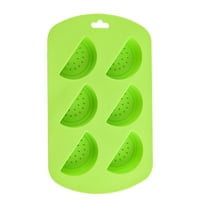 Loespoir Fruit-Shaped Multi-Use Silicone Molds, Bake Freezes and Crafts Molds for DIY Projects, Silicone Molds for Desserts and Decor, for Baking, Crafts, Creative Treats(Green)