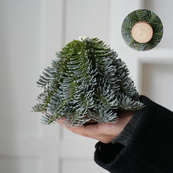 Loespoir Hand Christmas Tree Christmas Decorations, Ornament Mood Scene Decoration for Holiday Displays, Festive Tree for Tabletop and Shelf, for Home, Office, Seasonal Joy(A)