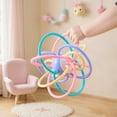thumbnail image 1 of Loespoir Hot Selling Infant Toys, Infant Early Education Hand Rattle, Manhattan Hand Ball Grasping Toy, For 0-3 Years Old Training, Sensory Development, Teething Relief(B), 1 of 6