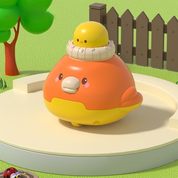 Loespoir Kids Intellectual Development Toy, Squeeze Learn Cartoons Car, Boys and Girls Toy Ages 1-3, Educational Gift, Sensory Play(Orange)