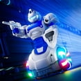 thumbnail image 1 of Loespoir LED Dancing Robot Toy, Musical Gliding Robo-Pet, Colorful Light-Up Action Robot, With Sound Effect Features, Auto-Sliding Smart Toy, For Kids Entertainment(Blue), 1 of 6