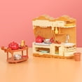 thumbnail image 1 of Loespoir Mini Doll House Kitchen Cabinet Set, Baby Family Toy Set, Miniature Dollhouse Kitchen, Plastic Doll Family Set, Small Scale Dollhouse Furniture and Accessories, 1 of 6