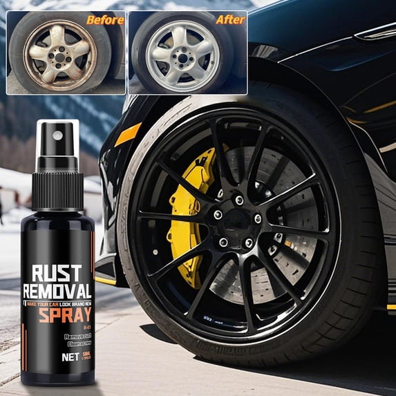 Loespoir Multi-Purpose Iron Fallouts Remover, Car Wheel and Paint Rust Spot Cleaner, Safe Cleaning Spray for All Surfaces, Vehicle Care, Metal Maintenance, 50ML