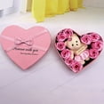 thumbnail image 1 of Loespoir Preserved Roses In A Cute Teddy Bear Gift Box, Artificial Red Roses Heart Shaped Box, Long Lasting Rose Bear Set, For Valentines Day Gift, Birthdays, Anniversary(Pink), 1 of 6