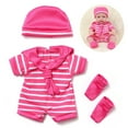 thumbnail image 1 of Loespoir Reborn Doll Girl Clothes, 30cm Doll Outfits For 12 Inch Doll, Simulation Doll Clothing Set, For Toy Gifts, Puzzle Playhouse, Fashion Dress Up, Baby Dolls Accessories(Red), 1 of 6