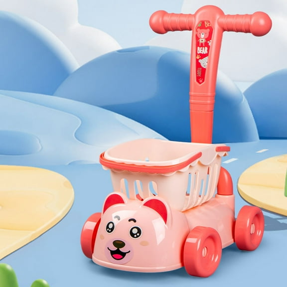 Loespoir Simulated Home Play Shopping Cart, Children's Toy Grocery Cart, Pretend Play Toy for Toddlers, Role Playing, Imaginative Fun, Sturdy Build, Easy Roll