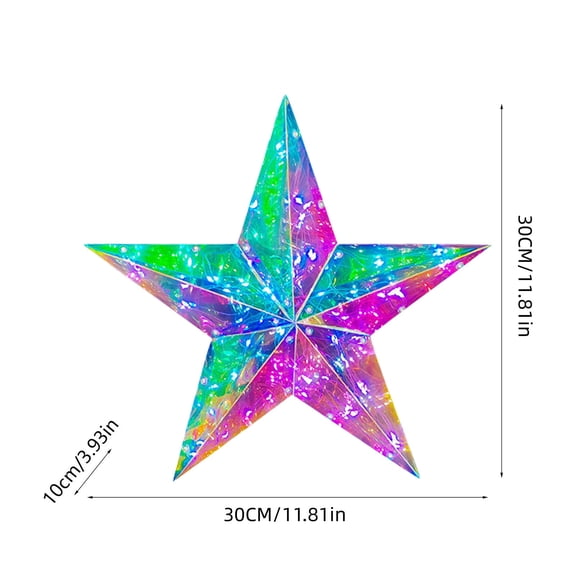 Loespoir Star Shaped Lights, Luminous Pentagram Christmas Wedding Hotel Mall Birthday Party Decoration Lights, Glow in the Dark Decor, for Holiday and Event Lighting