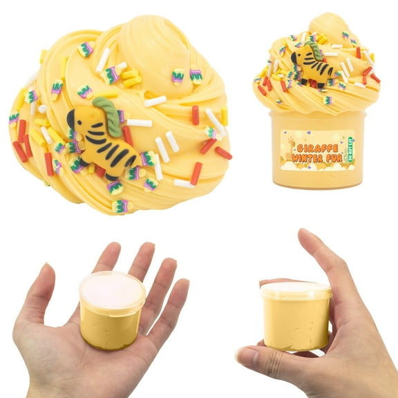 Loespoir Stretchy Cloud Butter Colored Clay, Non-Hardening Modeling Compound, DIY Craft and Creative Sculpting Activity for Artistic Expression(Yellow)