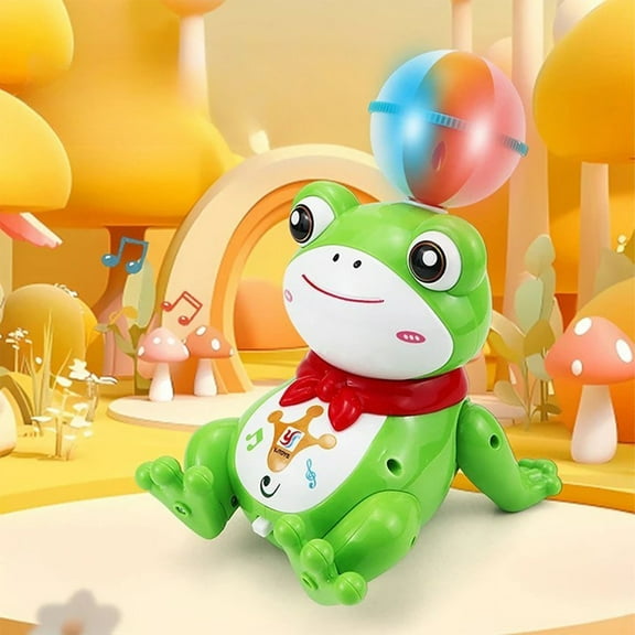 Loespoir Stunt Frogs Robot Toy, Light-Up Dancing Frogs Robot, Automatic Gymnastic Frogs Toy, With Cool Sound Effect, For Kids Entertainment, Novelty Gift, Action Play