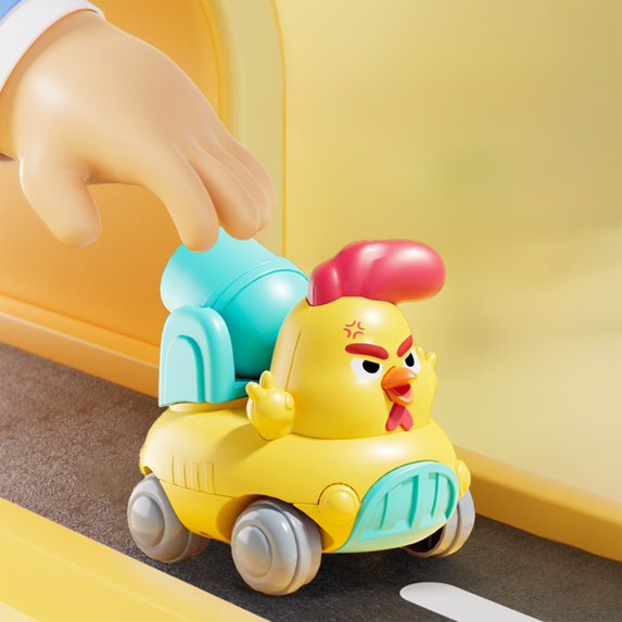 Loespoir Sturdy Inertia Engineering Vehicle, Movable Toy Car with Realistic Action, Play Set for Imaginative Scenarios & Skill Development, Multiple Features & Safe Operation, Yellow