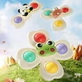 thumbnail image 1 of Loespoir Suction Cup Spinning Toy Set, Rotating Educational Toy, Smooth Spinners, Bath and Table Fun, Safe ABS Material, Sensory Play, Kids Gift(G), 1 of 6