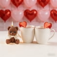 thumbnail image 1 of Loespoir Valentines's Day Bear Scented Candle, Gift Ornament Decorative Candle, Teddy Bear Shaped Scented Wax, For Romantic Ambiance, Gift for Him or Her, Aromatherapy(Coffee), 1 of 6