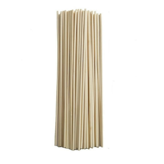 Loetky 50 Pcs Bamboo Plant Stakes, 20cm Wooden Garden Sticks for Supporting Flowers, Vegetables, and Potted Plants, Natural Plant Training & Vine Support Poles