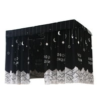 Loetky Bunk Bed Curtain for Privacy & Blackout, Breathable Fabric Bed Canopy with Ropes & Buckles, Dorm Room & Home Sleeper