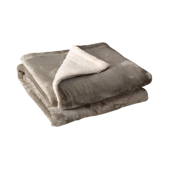 Loetky Heated Blanket with Timer & Temperature Control, Machine Washable Electric Warming Throw for Home, Plush Double-Sided - 130*160cm