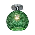 thumbnail image 1 of Loetky Modern Green Aluminum Ceiling Light Shade, LED Flush Mount Lamp Cover for Bedroom, Hallway & Home Decor, Easy to Install Living Room Lighting Fixture, 1 of 4