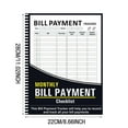 thumbnail image 1 of Loetky Monthly Bill Payment Tracker Notebook, 110 Page Financial Organizer with Checklist, Household Expense Log Book for Budget Planning, 8.5X11 Inch Planner for Family Money Management, 1 of 8
