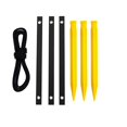 thumbnail image 1 of Loetky Tree Staking Kit for Young Trees, Includes 12-Inch Anchors & Ties, Garden Support System to Protect Saplings from Wind, Easy Installation, 1 of 7