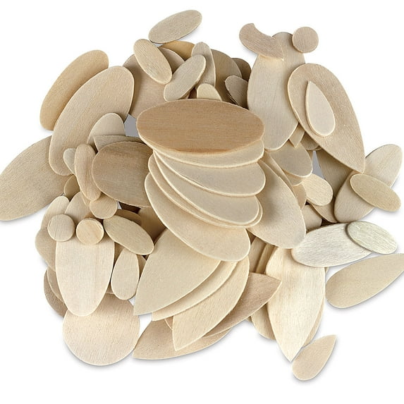 Loew-Cornell 426934 Woodsies Shapes 130-Pkg-Circles
