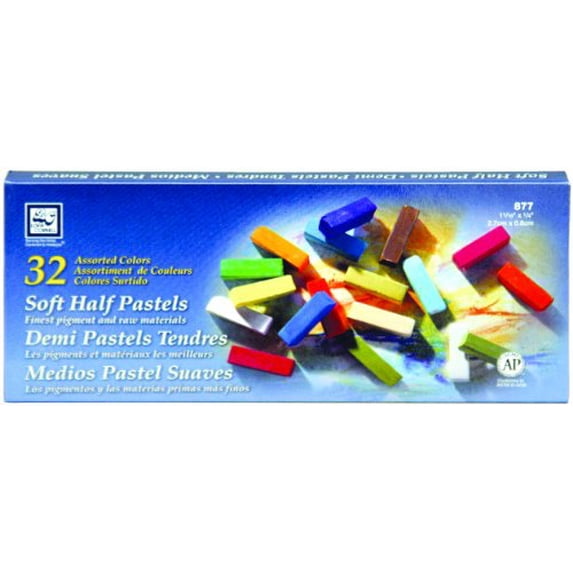 Loew-Cornell Soft Half Pastels, 32-Count