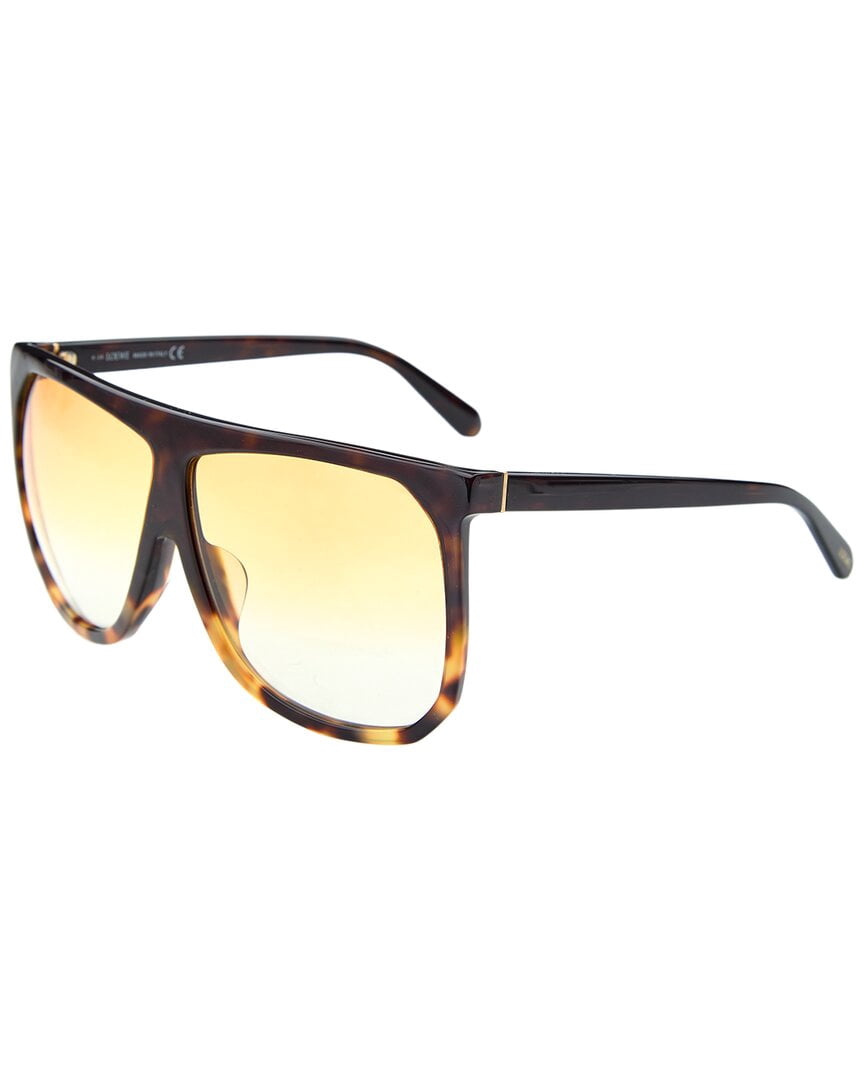 Loewe LW40001F 56E Square Sunglasses - Havana/Brown Gradient LOEWE LW40001F 56E Dark Havana/Blonde Havana/Brown Gradient  main image 3