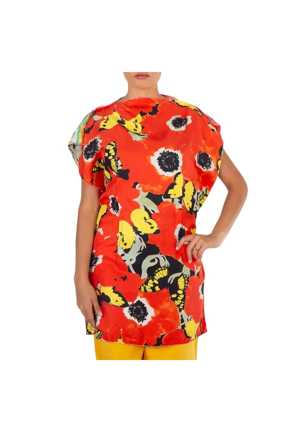 Ladies Doll House Print Scarf Top, Brand Size 36 (US Size 4)