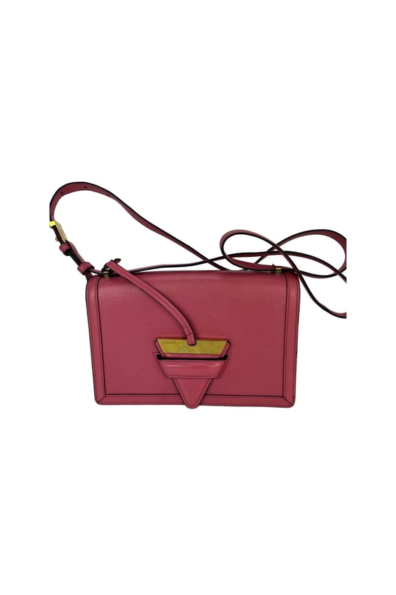 Pre-Owned Loewe Medium Barcelona Pink Leather Shoulder Bag